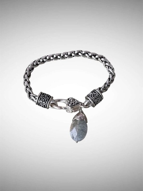 Jewelry - Vintage Balinese 925 Bracelet Woven Braded Pattern